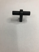 Alno A2901-MB Vita Bella 1-3/4" Modern Knurled T Bar Cabinet Knob with Eye Post - Matte Black