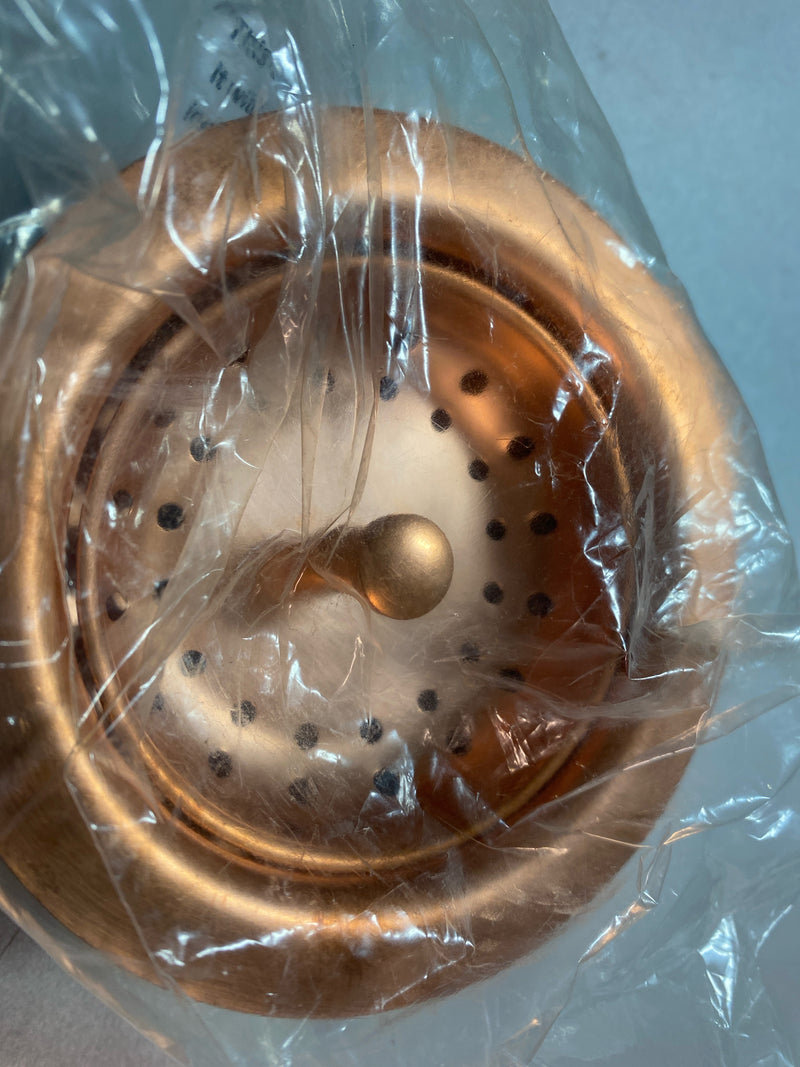 Thompson Traders TDB-35 Copper Basket Strainer For Kitchen Sinks