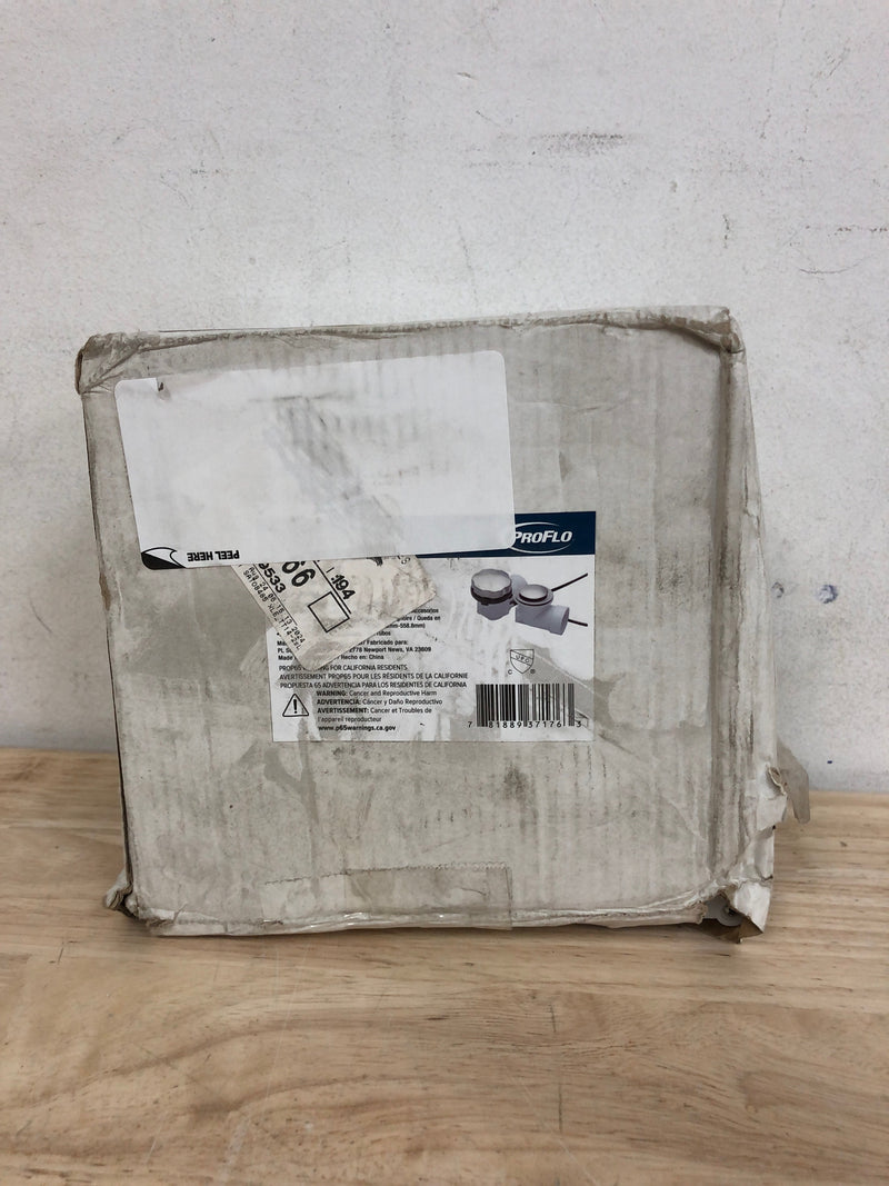 PROFLO PF644ZBN PF644 Series 22" PVC Cable Drain with Trim - Brushed Nickel