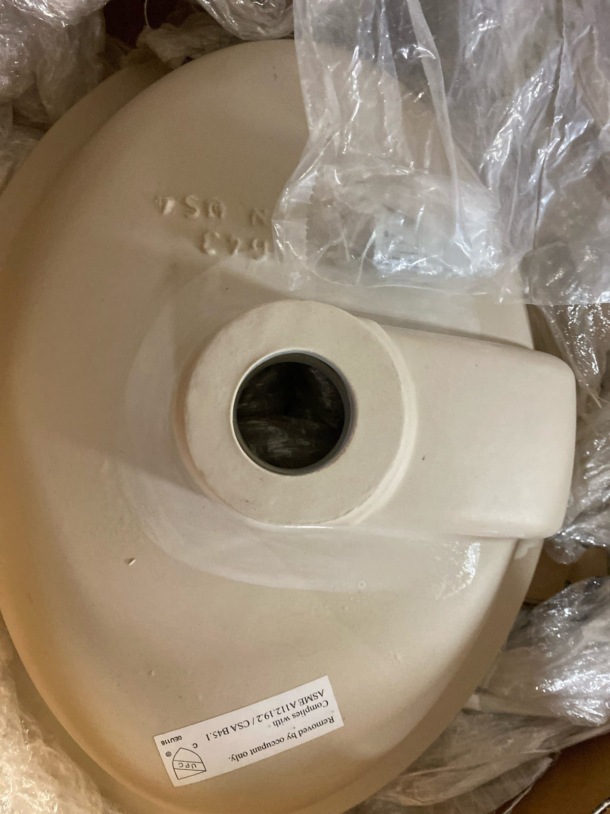 TOTO LT643#01 Dartmouth 17-1/4" Undermount Bathroom Sink with Overflow - Cotton