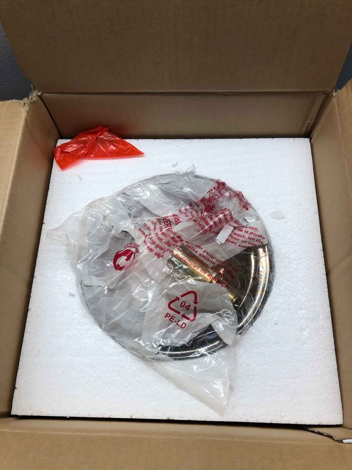 Visual Comfort CS 2605CGD Leeds 8" Small Round Ceramic Sconce by Christopher Spitzmiller - Crystal Gold