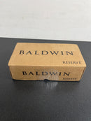 Baldwin PSCONCRR150 Contemporary Passage Door Knob with Round Rose - Satin Nickel