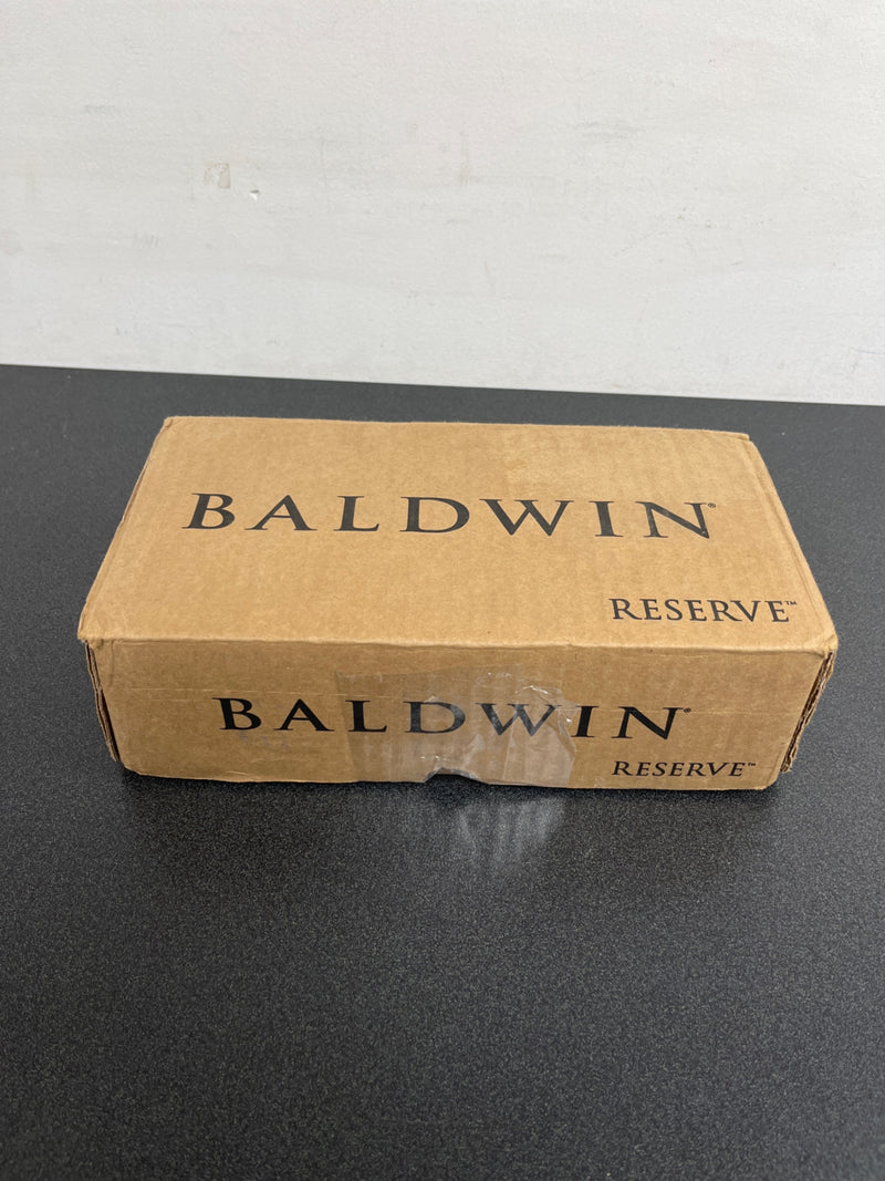 Baldwin PSCONCRR150 Contemporary Passage Door Knob with Round Rose - Satin Nickel