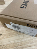 Emtek 2155US4138 Narrow Modern Rectangular 7-1/4 Inch Privacy Mortise Pocket Door Lock for 1-3/8" Thick Doors - Satin Brass