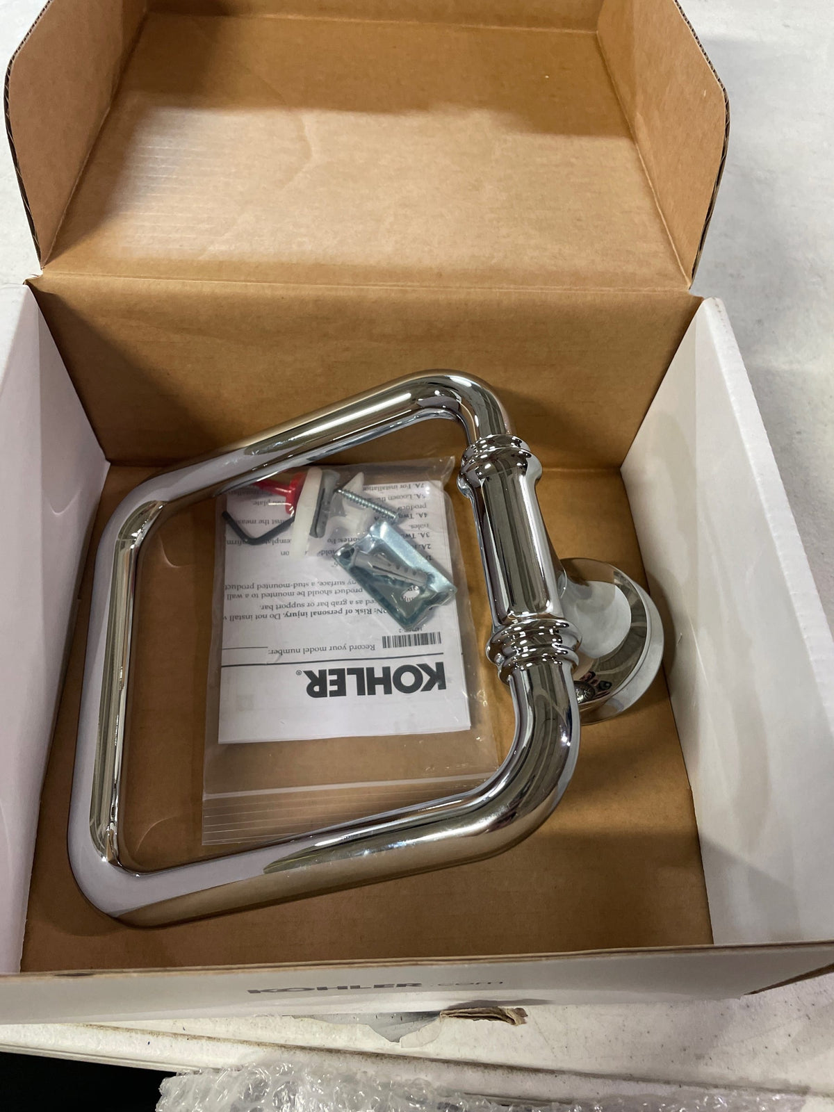Kohler 27386-CP Bellera Wall Mounted Towel Ring in Polished Chrome