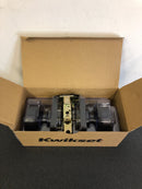 Kwikset Pismo Square Matte Black Hall/Closet Door Knob-720PSK SQT 514