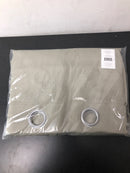 Exclusive home EH8173-08 2-96G Biscayne Natural Solid Light Filtering Grommet Top Indoor/Outdoor Curtain, 54 in. W x 96 in. L (Set of 2)