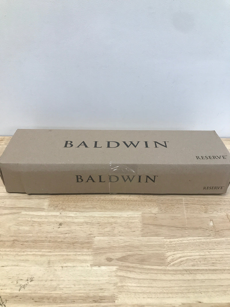 Baldwin EESANxSQUCQE190 Santa Cruz Full Plate Single Cylinder Keyed Entry Handleset with Interior Square Lever and Emergency Egress Function - Satin Black