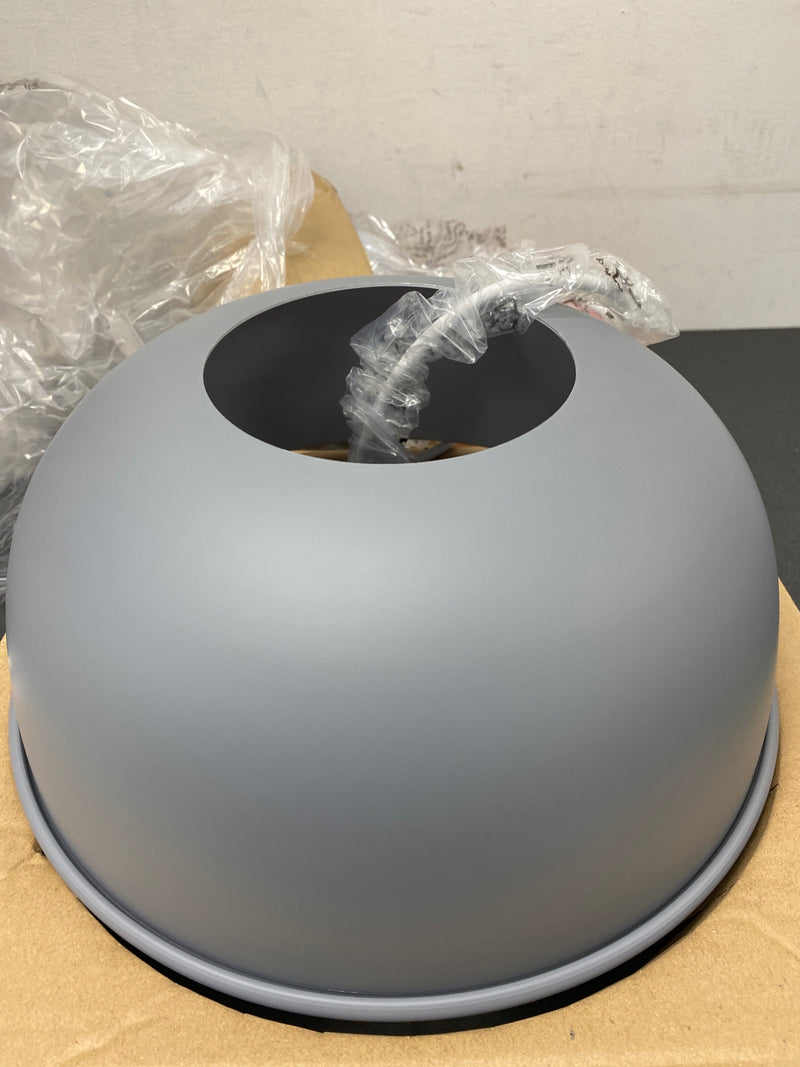 JONATHAN Y Lighting JYL9064A Single Light 12" Wide LED Dome Pendant - Gray