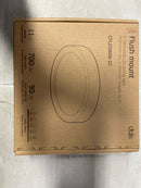 DALS Lighting CFLEDR06-CC-GD Delta 6" Wide Flush Mount Drum Ceiling Fixture - Gold