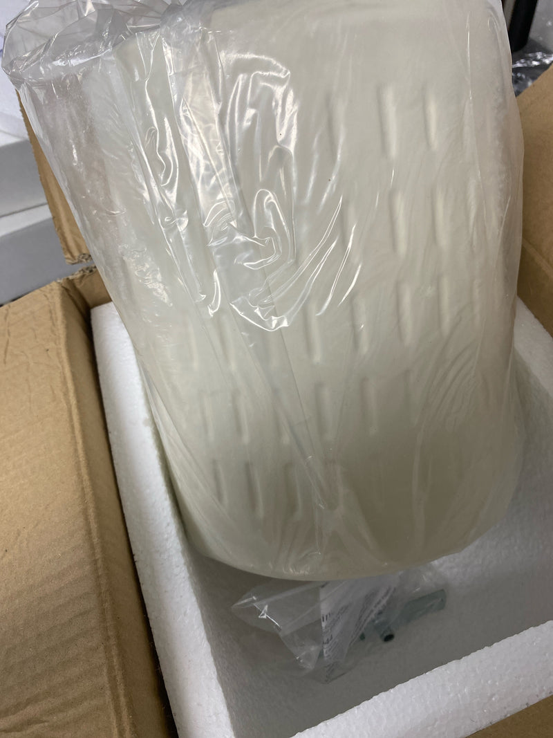 Progress Lighting P560044-030 Ceramic Sconce Single Light 10" High Outdoor Wall Sconce with Ceramic Shade - White