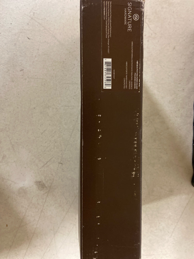 Signature Hardware 448340 Hibiscus Single Post Toilet Paper Holder