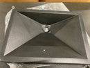 Linkasink AC06 BLK 20" Rectangular Concrete Vessel Bathroom Ramp Sink - Black