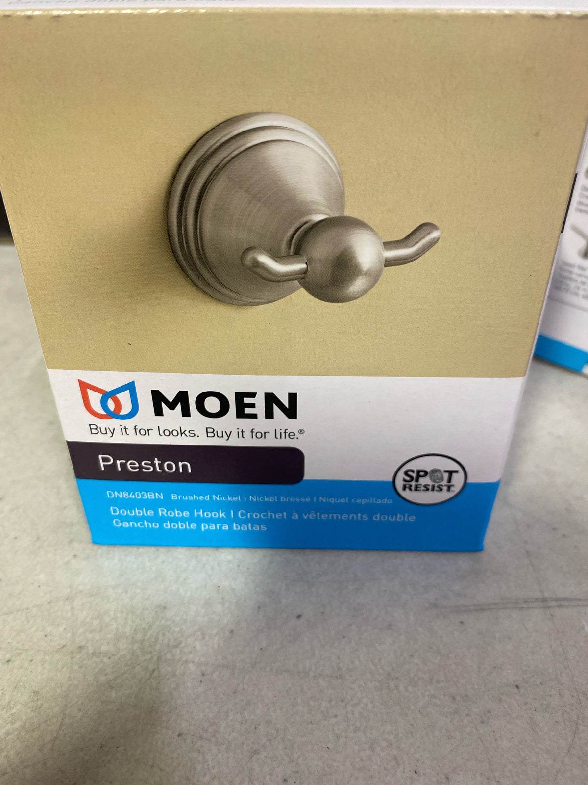 Moen DN8403BN Preston Double Robe Hook, Brushed Nickel