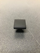 Belwith Keeler B077460-MB Brownstone 1-3/8" Stepped Square Cabinet Knob / Drawer Knob - Matte Black
