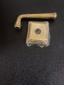 Emtek C812MEUS7 American Designer Merrimack Passage Door Lever Set with Concealed Screws - French Antique Wilshire Rosette