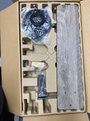 Hampton bay 52193 Bayfield 52 in. Indoor Matte Black Dry Rated Downrod Ceiling Fan with 5 Reversible Blades