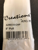 Alno Vita Bella 8" Center to Center Modern Knurled Bar Cabinet Pull