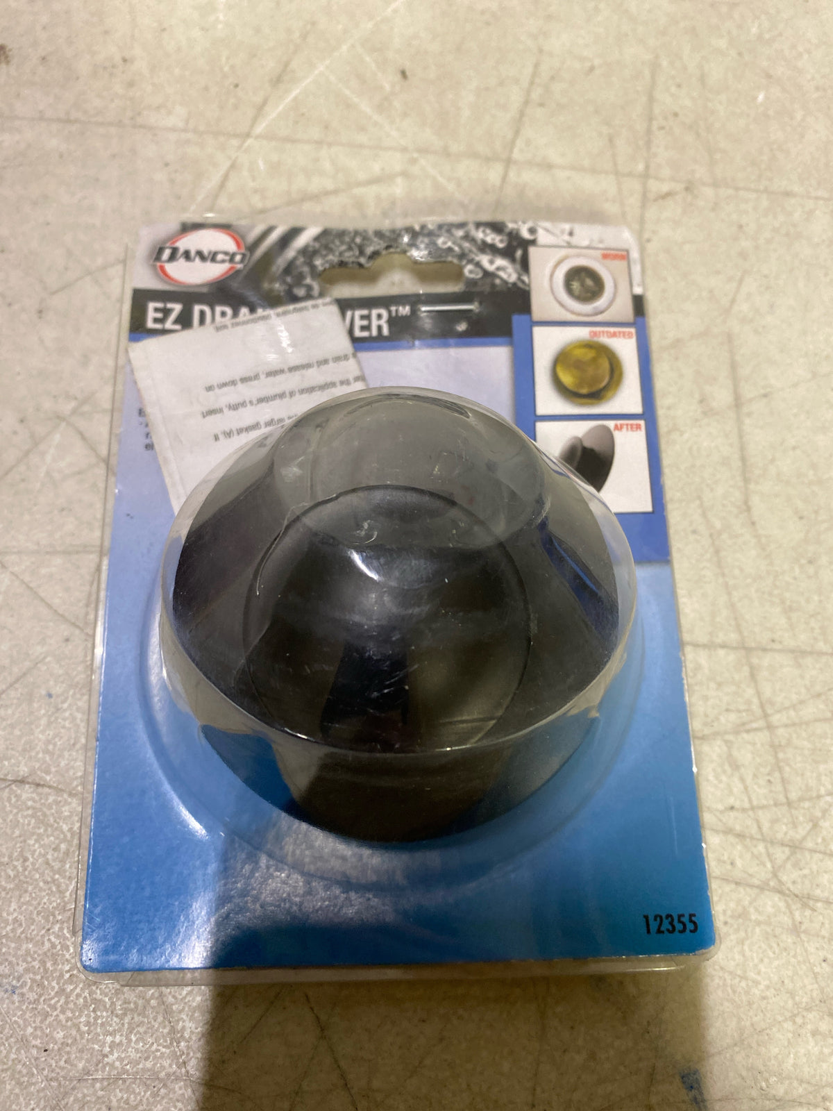 Danco EZ Drain Cover in Matte Black (12355)