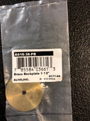 Alno A616-38-PB Charlie's 1-1/2" Round Solid Brass Cabinet Knob Backplate - Polished Brass