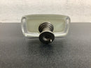 Sietto LK-712-SN Reflective 2 Inch Rectangular Cabinet Knob - Satin Nickel
