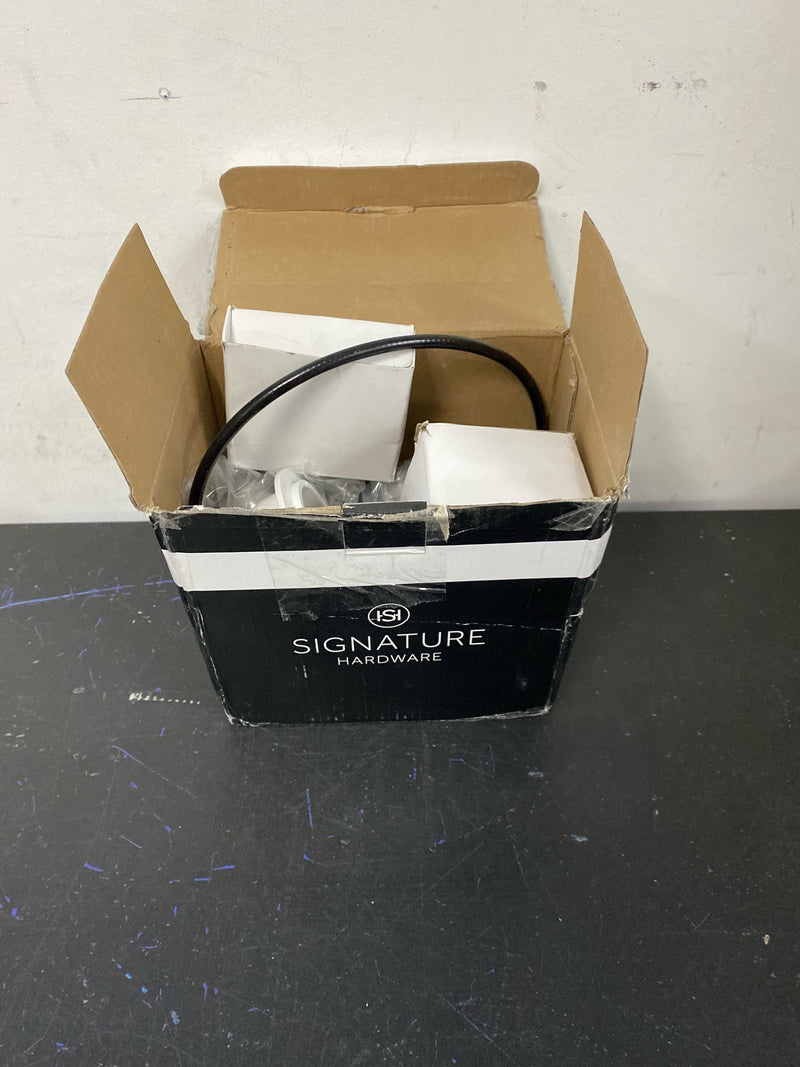 Signature Hardware SH644CP PVC Cable Drain and Overflow for 17" - 22" Deep Alcove Tubs - Chrome