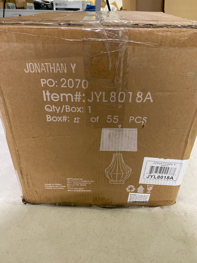 JONATHAN Y Lighting JYL8018A Tate Single Light 25" Tall LED Buffet Table Lamp - Navy