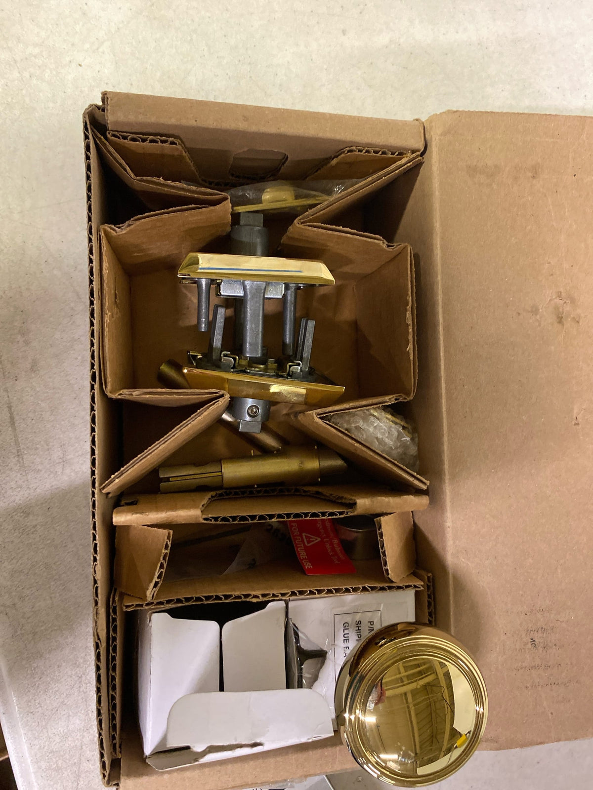 Baldwin PS.BRE.CHR Bremerton Passage Door Knob Set - Brass