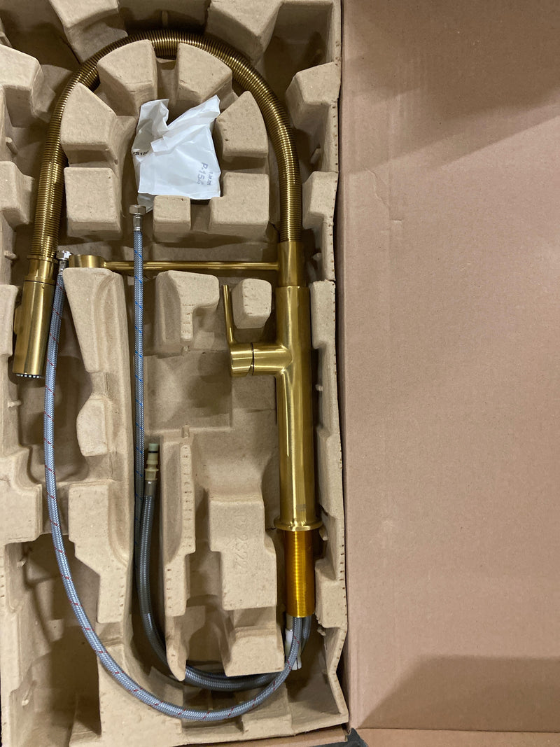 American Standard 4803350.GN0 Studio S 1.8 GPM Single Hole Pre Rinse Kitchen Faucet - Brushed Cool Sunrise