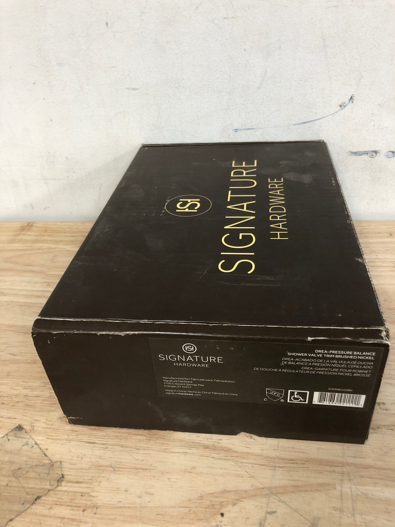 Signature Hardware SHDR8010ZBN Drea Pressure Balanced Valve Trim Only  - Less Rough-In Valve - Brushed Nickel