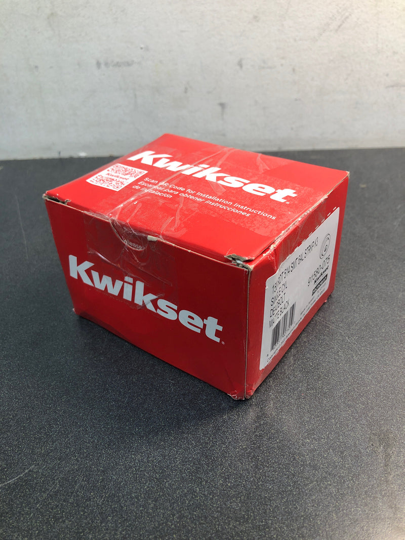 Kwikset 158RDT-514S.STRKP Milan Single Cylinder Keyed Entry Deadbolt from the Signature Series Collection - Matte Black