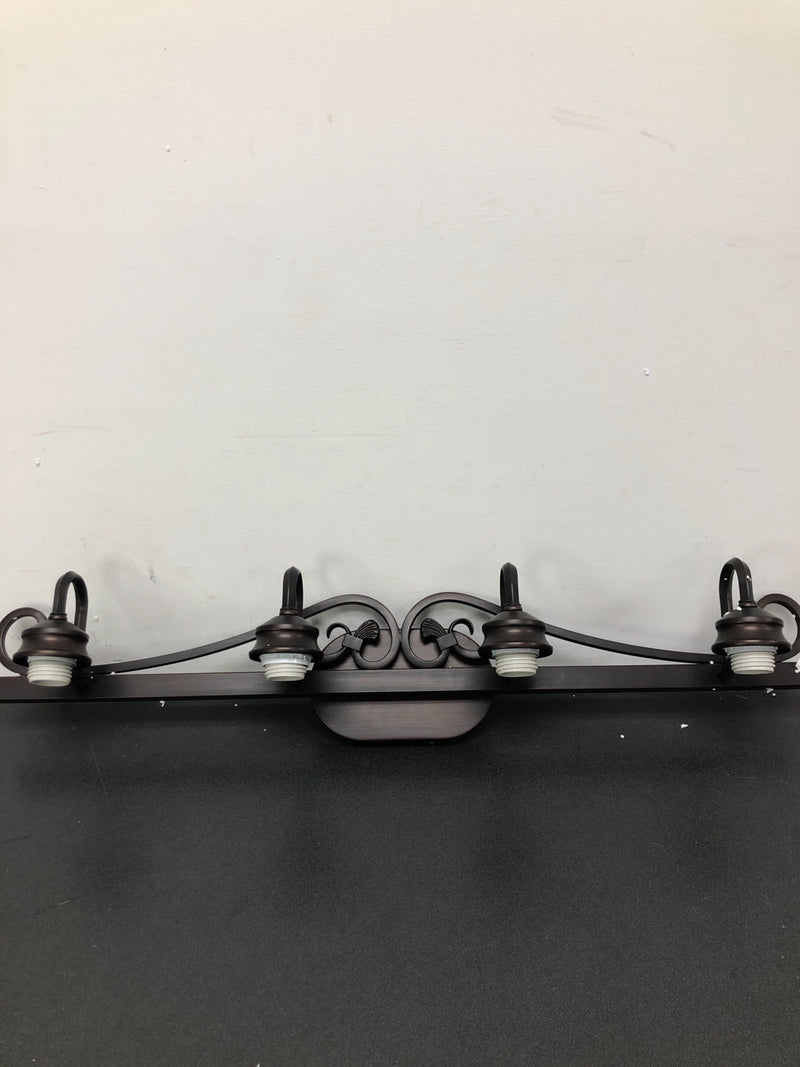 Golden Lighting 4074-4 RBZ Belle Meade 4 Light Bathroom Vanity Light - Rubbed Bronze