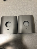 Schlage FC21PEN622DLT Custom Pennant Passage or Privacy Door Lever Set with Dalton Trim - Matte Black