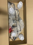 Generation lighting 6614504-112 Belton 4-Light Midnight Matte Black Island Hanging Chandelier with Clear Seeded Glass Shades