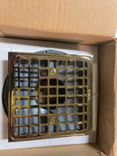 Kohler K-9136-AF Square Design Tile-In Shower Drain - French Gold