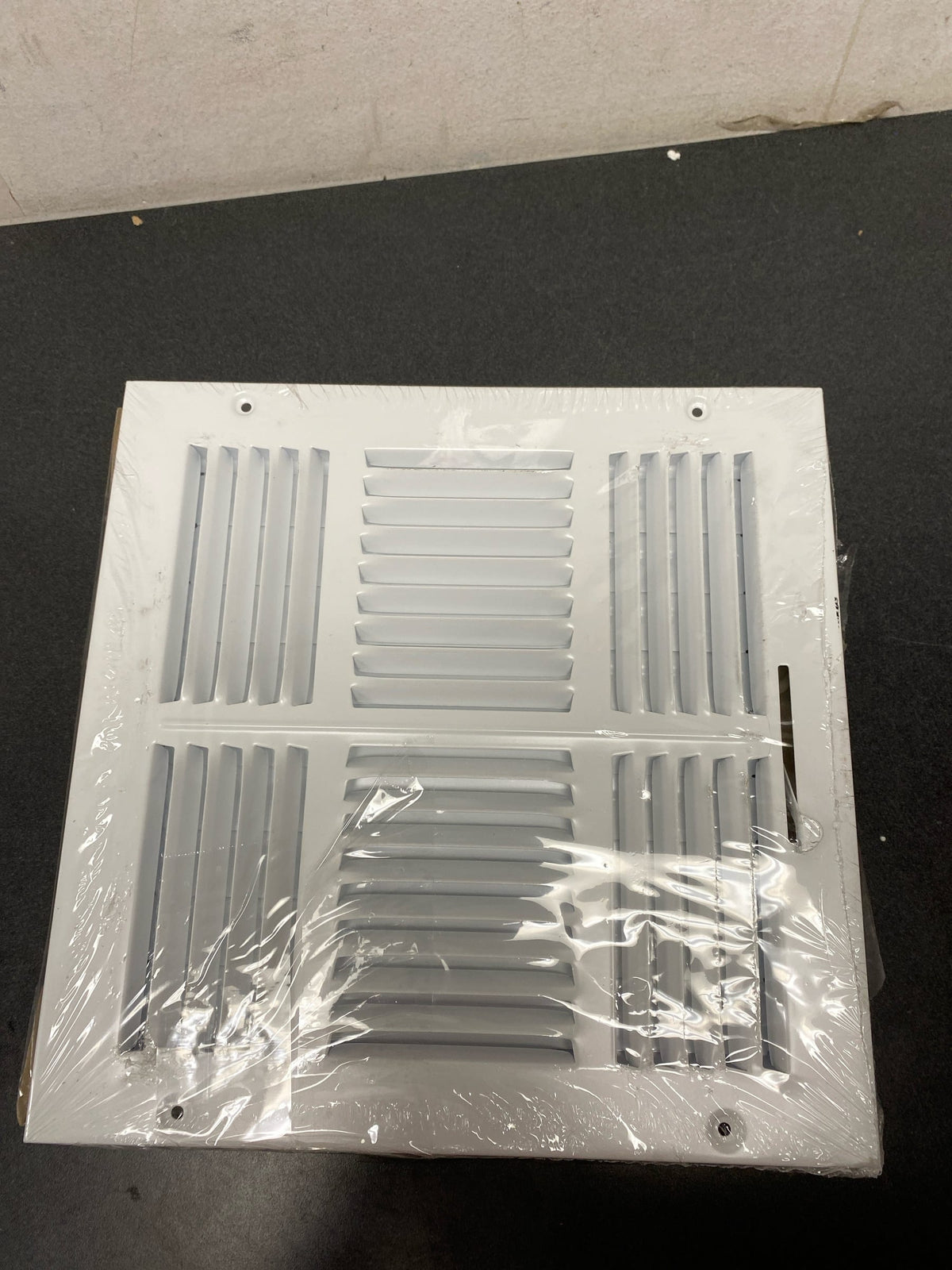 ProSelect PS4WW1010100 10" x 10" Wall/Ceiling Register with Mounting Holes - White