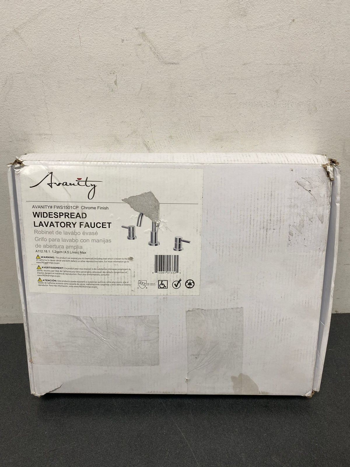 Avanity FWS1501CP Positano 1.2 GPM Widespread Bathroom Faucet with Lever Handles - Includes Pop-Up Drain Assembly - Chrome