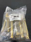 Franklin Brass Asymmetric Notched Cabinet Pull, Brushed Brass, 3-3/4 in (96 mm) Drawer Handle, 10 Pack, P40823K-117-C