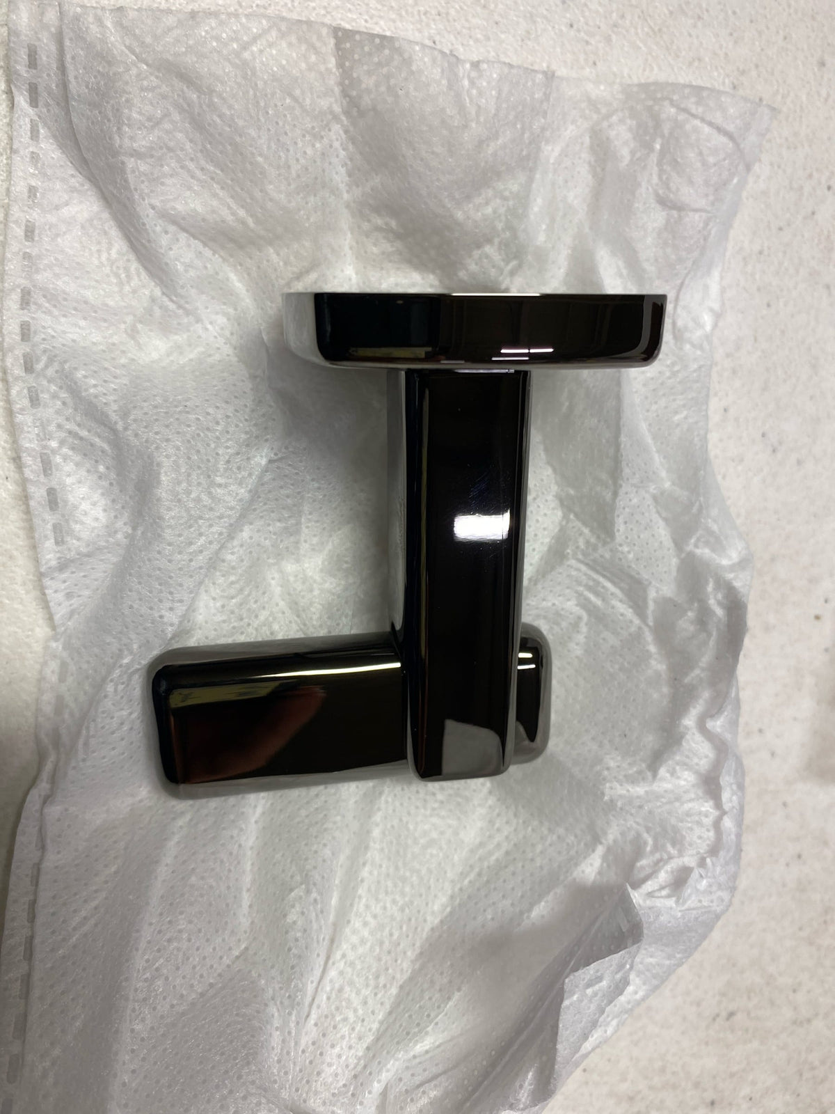 Brizo 693467-BNX Allaria Single Robe Hook - Brilliance Black Onyx