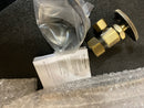 Signature Hardware 562059 Corrugated Toilet Supply Kit with 5/8" OD X 3/8" OD Angle Stop - Aged Brass