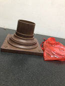 Acclaim Lighting 5999BW Pier Mount Adapter Base Constructed of Durable Aluminum - Burled Walnut