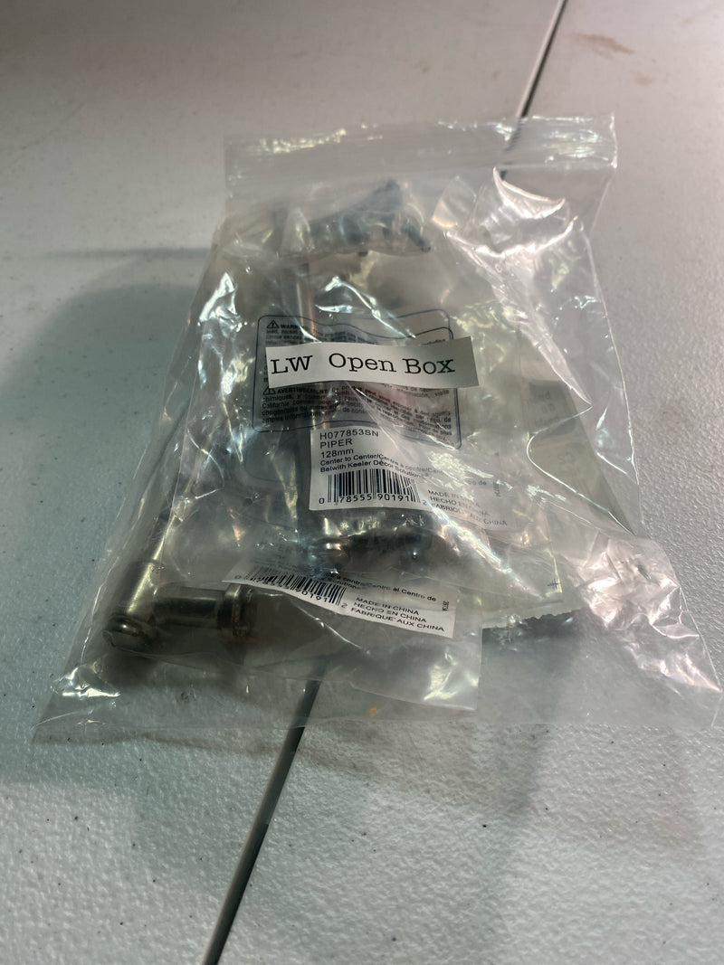 Hickory Hardware H077853SN Piper 5-1/16" Center to Center Modern Industrial Pipe Style Cabinet Bar Handle / Drawer Bar Pull - Satin Nickel