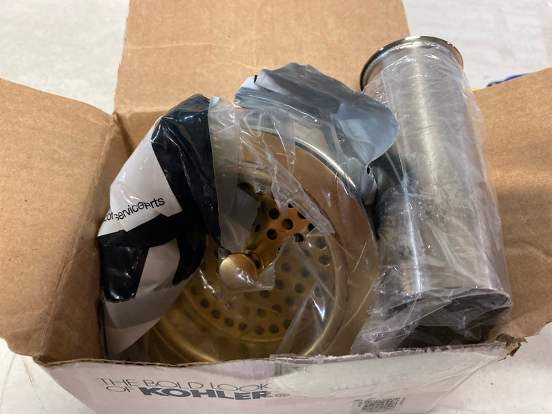 Kohler K-8801-2MB Duostrainer 3-1/2" Basket Strainers - Brushed Modern Brass