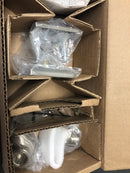 Baldwin FDELLTSR150 Ellipse Non-Turning Two-Sided Dummy Door Knob Set with Square Rose - Satin Nickel