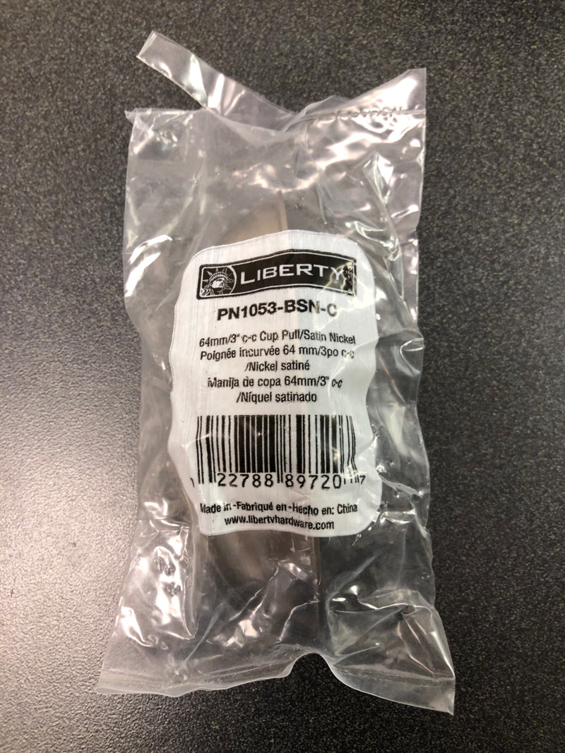Liberty 3" c-c cup pull, available in multiple colors