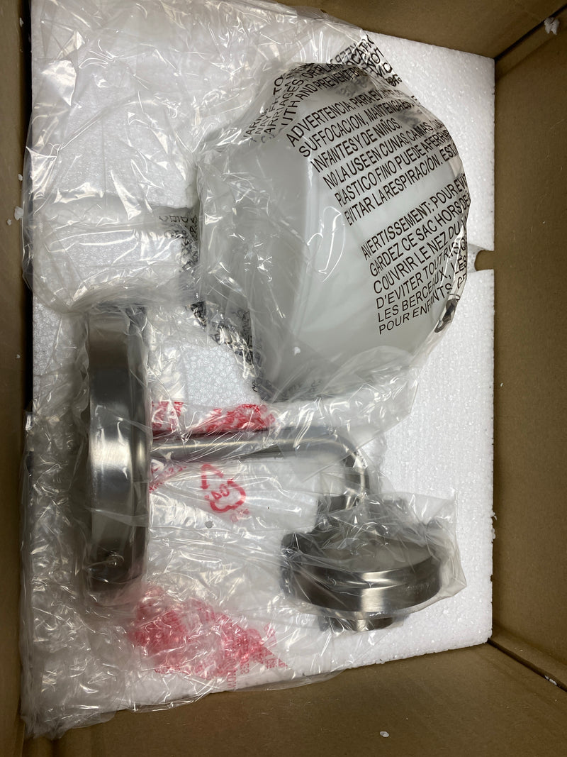 Minka Lavery 2571-84 Cornwell 10" Tall Bathroom Sconce with Etched Opal Glass Shade - Brushed Nickel