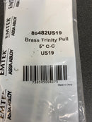 Emtek 86482US19 Trinity 5 Inch Center to Center Handle Cabinet Pull - Flat Black