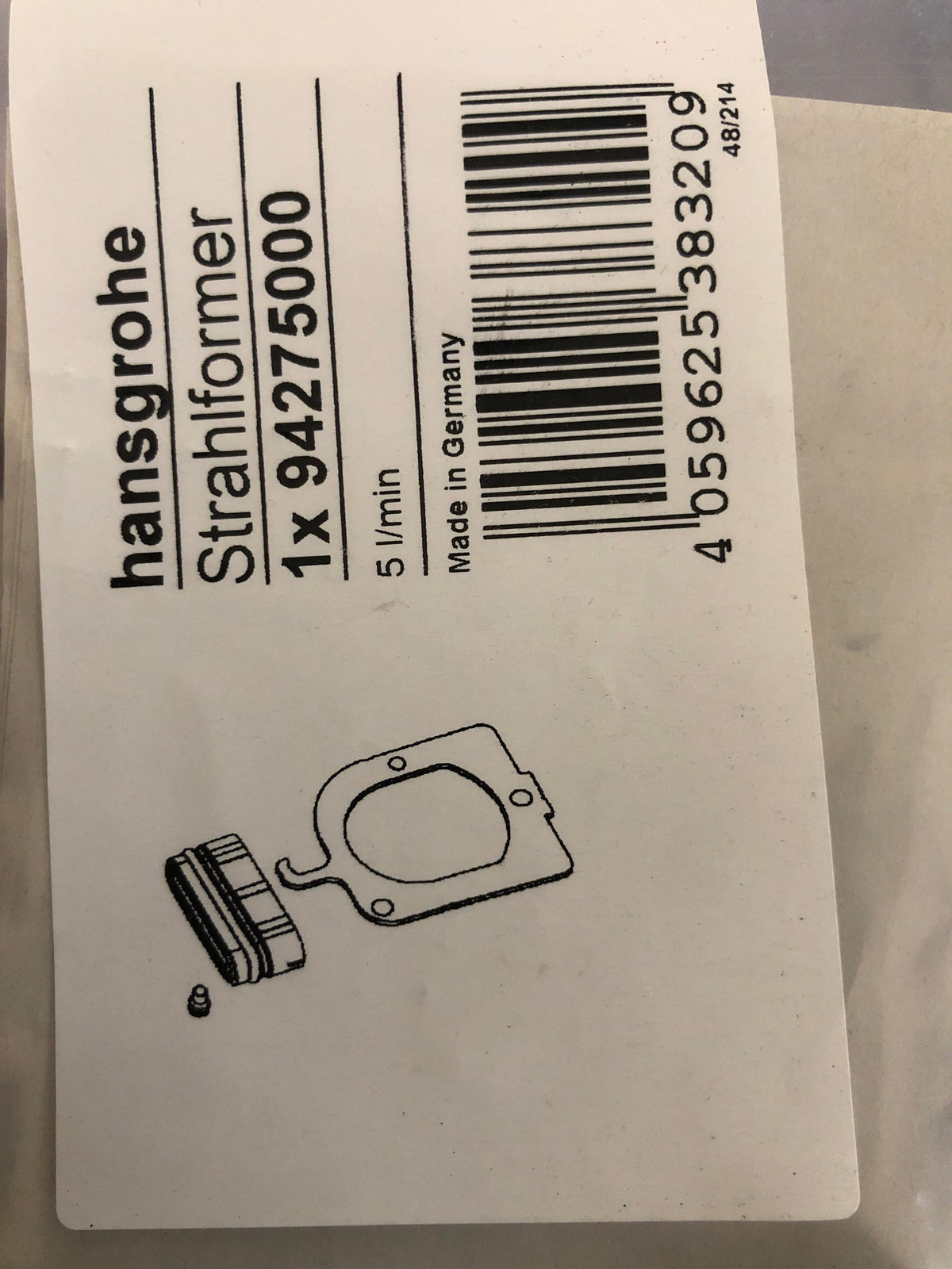 94275000 Hansgrohe Spray Former Nozzle