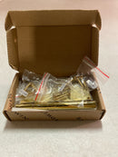 Baldwin 1440003I 4" x 4" Solid Brass Plain Bearing 1/4" Radius Corner Mortise Door Hinge - Single Hinge - Polished Brass