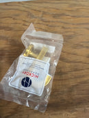 Hickory Hardware H077888BGB Woodward 1-3/4" Wide Classic Modern Single Wall Mount Bath Robe Towel Utility Hook - Brushed Golden Brass